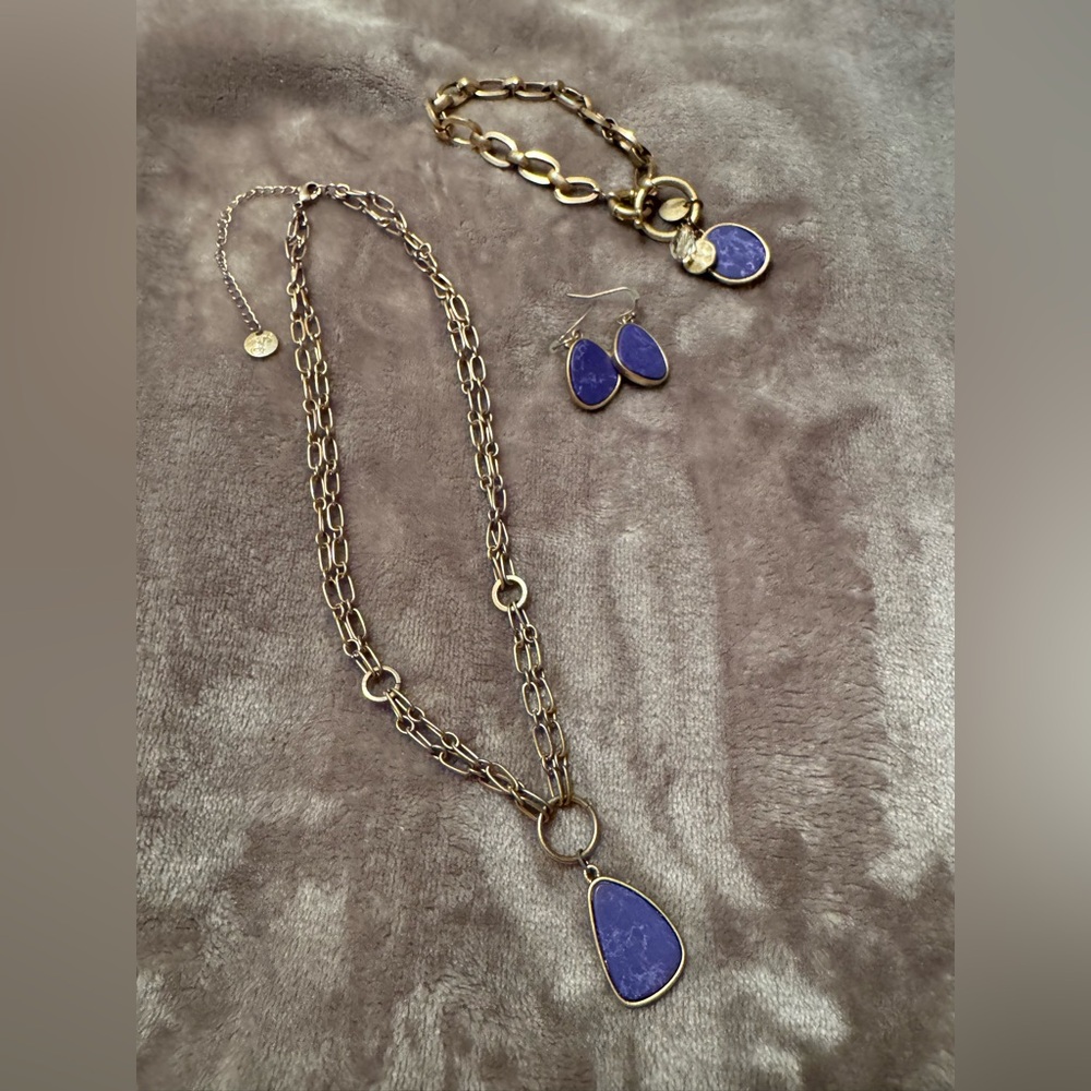 Plunder Jewelry Purple/Blue Jewelry Set